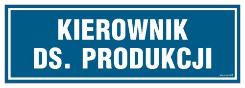 PA104 Kierownik ds. produkcji