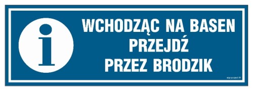 PA545 Wchodząc na basen przejdź przez brodzik