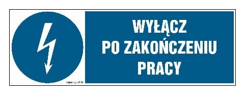HF017 Wyłącz po zakończeniu pracy