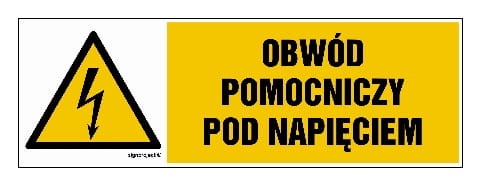 HB010 Obwód pomocniczy pod napięciem