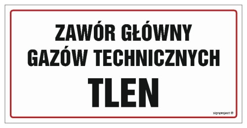 NC105 Zawór główny gazów technicznych Tlen