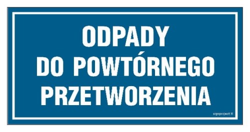 ND020 Odpady do powtórnego przetworzenia