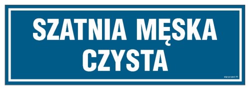PA305 Szatnia męska czysta