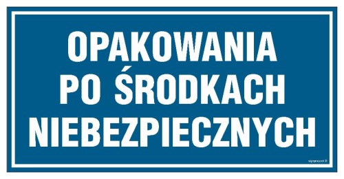 PA536 Opakowania po środkach niebezpiecznych