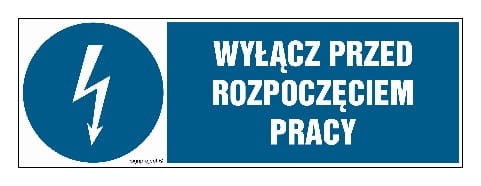 HF002 Wyłącz przed rozpoczęciem pracy