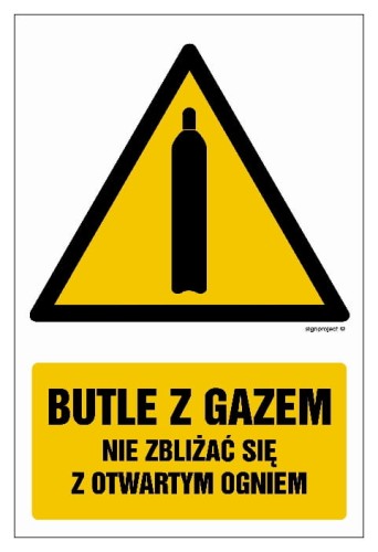 GF029 Butle z gazem - nie zbliżać się z otwartym ogniem