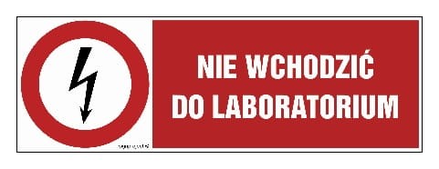 HD011 Nie wchodzić do laboratorium