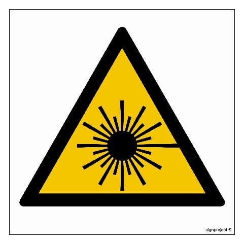 KB001 Uwaga! Promieniowanie laserowe