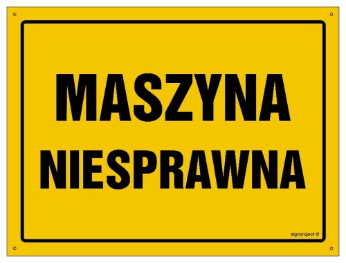 OA133 Maszyna niesprawna