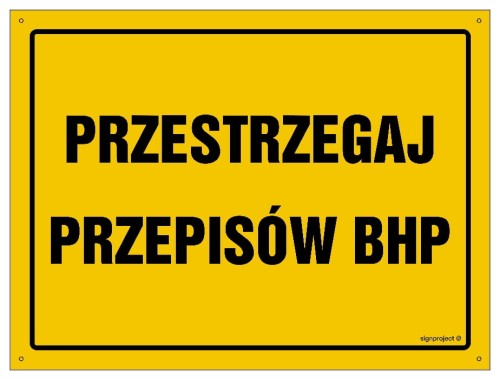 OA035 Przestrzegaj przepisów BHP