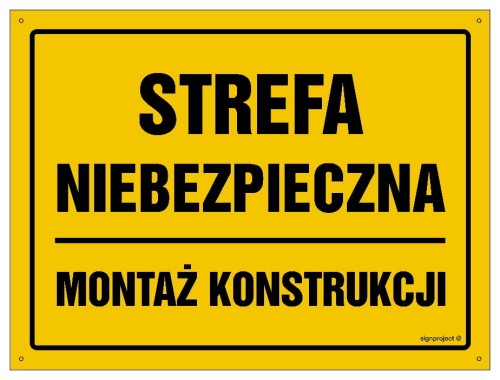 OA084 Strefa niebezpieczna. Montaż konstrukcji