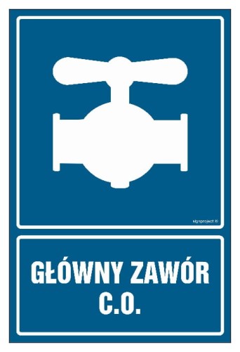JD007 Główny zawór c.o 