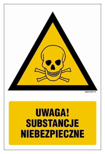 JA017 Uwaga substancje niebezpieczne