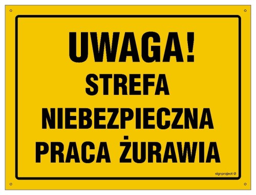 OA053 Uwaga! Strefa niebezpieczna - praca żurawia