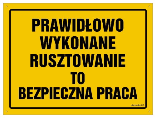 OA071 Prawidłowo wykonane rusztowanie to bezpieczna praca
