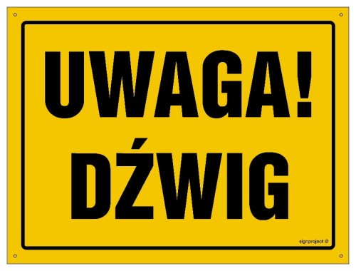 OA058 Uwaga! Dźwig