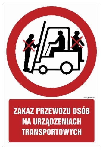 GC016 Zakaz przewozu osób na urządzeniach transportowych