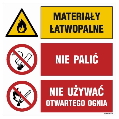 GO001 Materiały łatwopalne