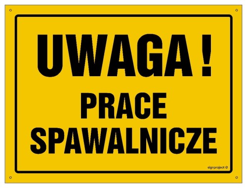 OA042 Uwaga! Prace spawalnicze