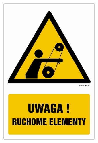GF060 Uwaga! Ruchome elementy