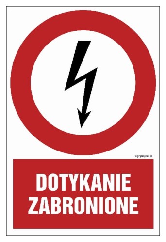 HC008 Dotykanie zabronione