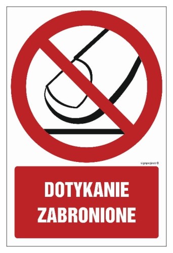 GC050 Dotykanie zabronione