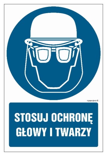 GL019 Stosuj ochronę głowy i twarzy