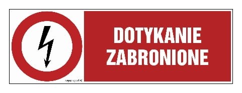 HD008 Nie dotykać