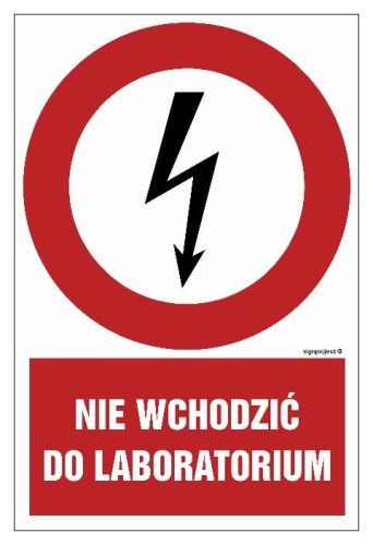 HC012 Nie wchodzić do laboratorium