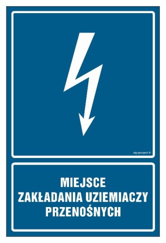 HG041 Miejsce zakładania uziemiaczy przenośnych