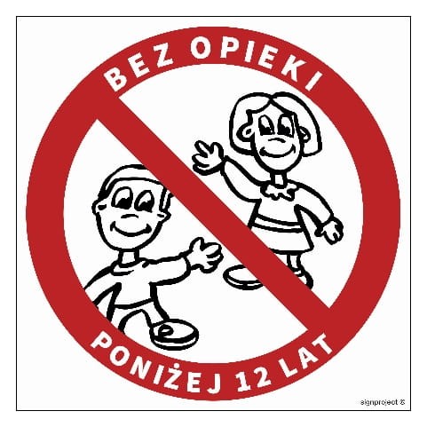 GB035 Zakaz pozostawiania bez opieki dzieci poniżej 12 lat