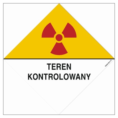 KA007 Znak ostrzegawczy do oznakowania terenu kontrolowanego