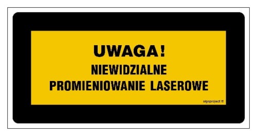 KB011 Uwaga! widzialne i niewidzialne promieniowanie laserowe