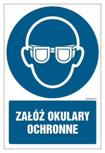 GL051 Załóż okulary ochronne