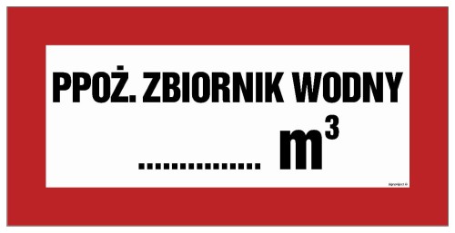BC140 Przeciwpożarowy zbiornik wodny ...... m3