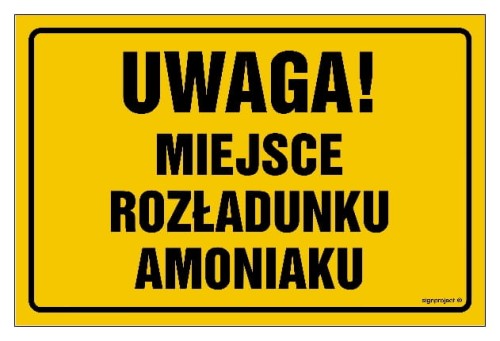 ND032 Uwaga miejsce rozładunku amoniaku