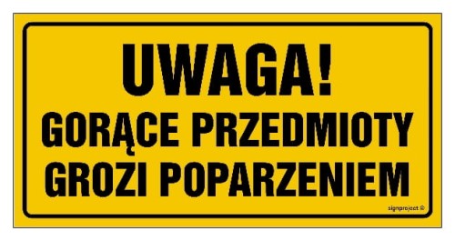 ND030 Uwaga gorące przedmioty grozi oparzeniem
