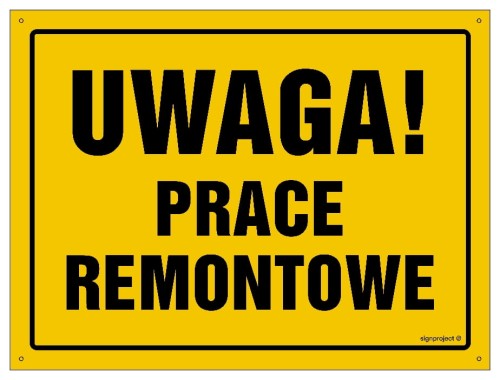 OA197 Uwaga! Prace remontowe