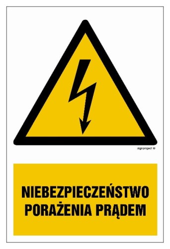 HA031 Niebezpieczeństwo porażenia prądem