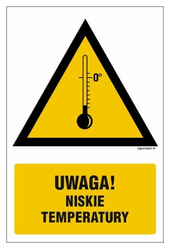 JA016 Ostrzeżenie przed niskimi temperaturami