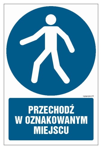 GL050 Przechodź w oznakowanym miejscu