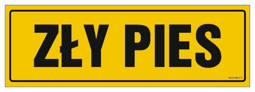 NC005 Zły pies