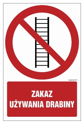 GC009 Zakaz używania drabiny