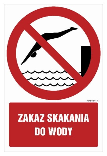 GC060 Zakaz skakania do wody 