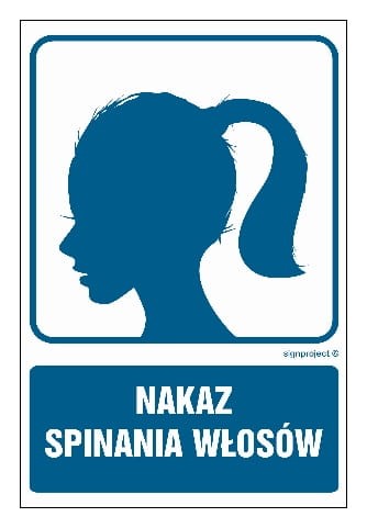 Nakaz spinania włosów