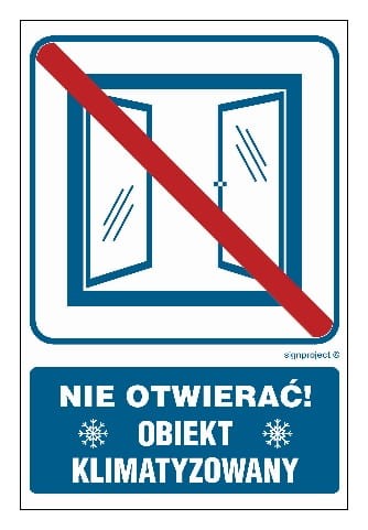RB506 Nie otwierać obiekt klimatyzowany
