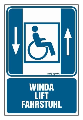 RB004 Winda lift fahrstuhl - dźwig osobowy dla niepełnosprawnych