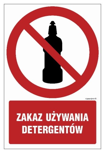 GC041 Zakaz używania detergentów 