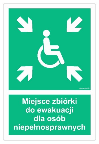 AF024 Miejsce zbiórki do ewakuacji dla niepełnosprawnych