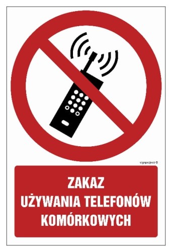 GC030 Zakaz używania telefonów komórkowych